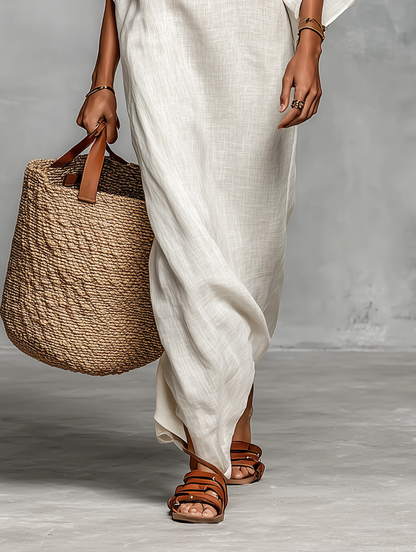 Marisol | Vestido Maxi Escote Caído